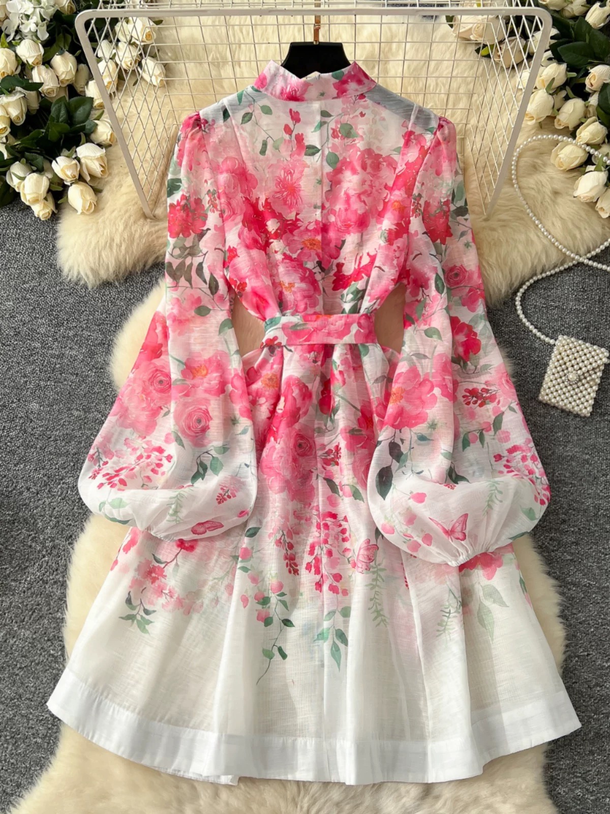 Hung up on you print dress ED170 images